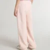 Rosa joggingbyxor för flickor med tryck
