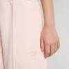 Rosa joggingbyxor för flickor med tryck