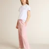 Rosa joggingbyxor med glitterstjärna på framsidan