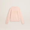 Rosa sweatshirt för flickor med rosa text på framsidan