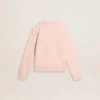 Rosa sweatshirt för flickor med rosa text på framsidan