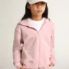 Rosa sweatshirt med silverglittrande stjärnor
