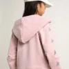 Rosa sweatshirt med silverglittrande stjärnor