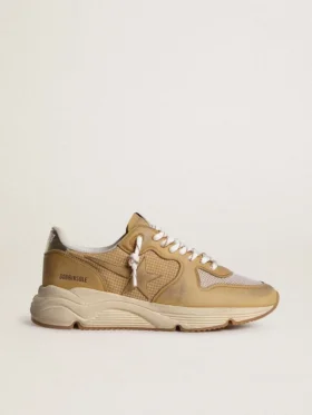 Running Sole i beige nubuck med beige läderstjärna