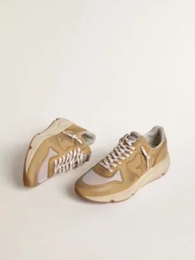 Running Sole i beige nubuck med beige läderstjärna