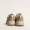 Running Sole i beige nubuck med beige läderstjärna