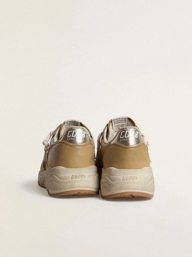 Running Sole i beige nubuck med beige läderstjärna