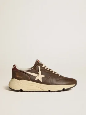 Running Sole i nylon och läder med TPU-stjärna och hälflik i nubuck
