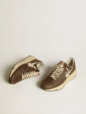 Running Sole i nylon och läder med TPU-stjärna och hälflik i nubuck