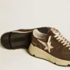Running Sole i nylon och läder med TPU-stjärna och hälflik i nubuck