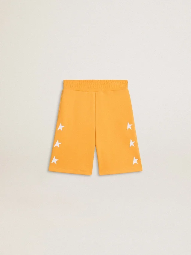 Senapsgula shorts för pojkar