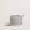 Silverfärgade lurex-skosnören