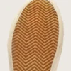 Slide i beige med rosa metallisk läderstjärna och glans
