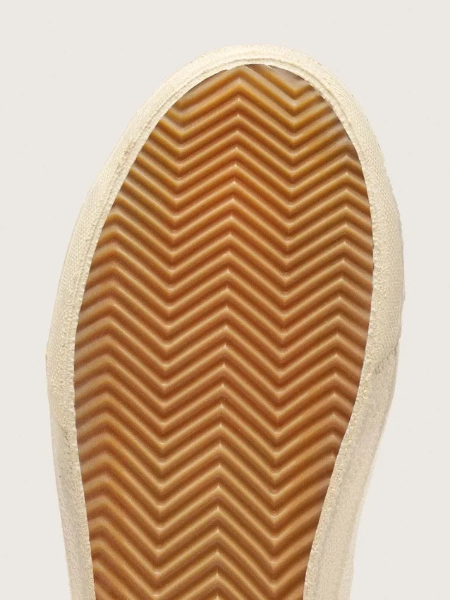 Slide i beige med rosa metallisk läderstjärna och glans