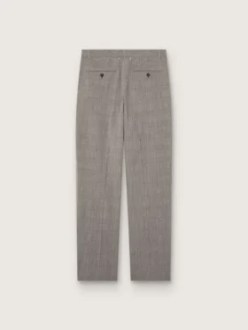 Slim fit-byxor för herr i grå Prince of Wales-rutmönster