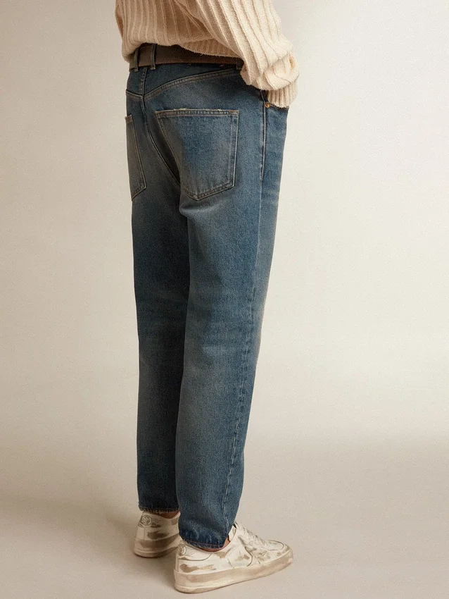 Slim fit-jeans för herr med medium tvätt
