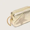 Star Bag i platinafärgat läder med Swarovski-stjärna