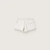 Star-damshorts i grå melerad fleece