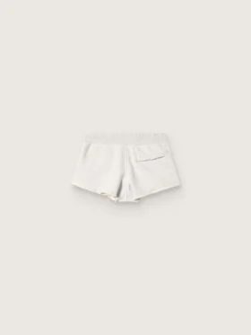Star-damshorts i grå melerad fleece
