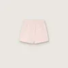 Star-shorts för flickor i rosa bomull med patch och logotyp