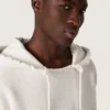 Star unisex-sweatshirt med huva i grå melerad bomull