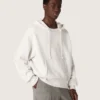 Star unisex-sweatshirt med huva i grå melerad bomull