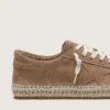 Super-Star för herr i tobaksfärgat mocka med beige mockastjärna och repsula