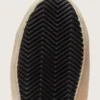 Super-Star för dam i vitt och puderrosa läder med en stjärna i silverfärgade Swarovski-kristaller