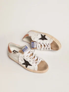Super-Star för dam med svart glitterstjärna och rosa hälflik