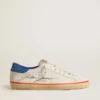 Super-Star för herr med perforerad stjärna och blå hälflik i mocka