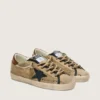 Super-Star LTD för dam i beige canvas med svart läderstjärna