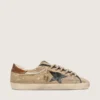 Super-Star LTD för herr i beige canvas med svart läderstjärna