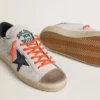 Super-Star LTD för herr i läder med svart läderstjärna och beige läderflik på hälen