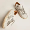 Super-Star-sneakers för herr med stjärna i mocka och brun hälflik
