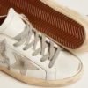 Super-Star-sneakers för herr med stjärna i mocka och brun hälflik