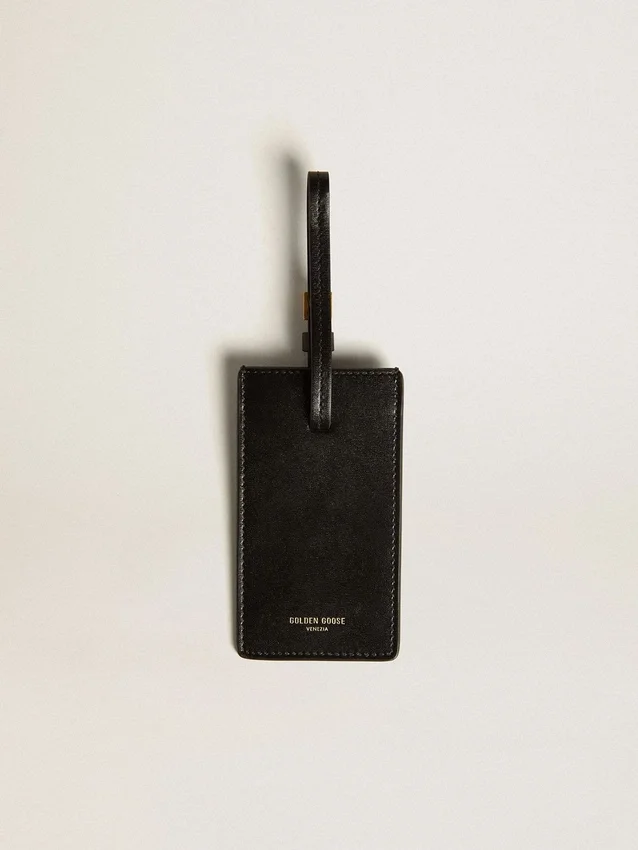 Svart bagagetag