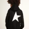 Svart hoodie för pojkar med kontrasterande vita stjärnor