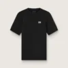 Svart sport-T-shirt för herr med tryck på ryggen