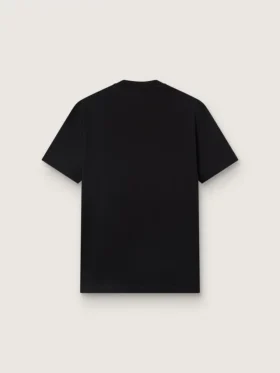 Svart T-shirt från Star Collection med ton-i-ton-stjärna på framsidan