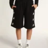 Svarta bermuda-shorts för pojkar med vita stjärnor