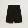 Svarta bermuda-shorts för pojkar med vita stjärnor