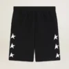 Svarta bermudashorts för herr med vita stjärnor