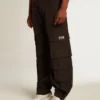 Svarta cargobyxor i ripstop-nylon