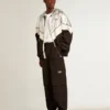 Svarta cargobyxor i ripstop-nylon
