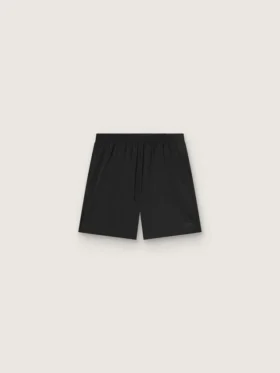 Svarta dubbla sportshorts för herr