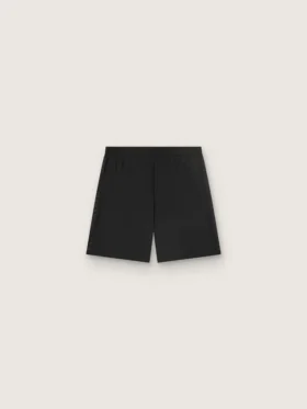 Svarta dubbla sportshorts för herr