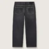 Svarta herrjeans med stonewashed-effekt