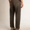 Svarta herrjeans med stonewashed-effekt