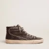 Svarta Slide-sneakers för herr med nitar