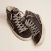 Svarta Slide-sneakers för herr med nitar